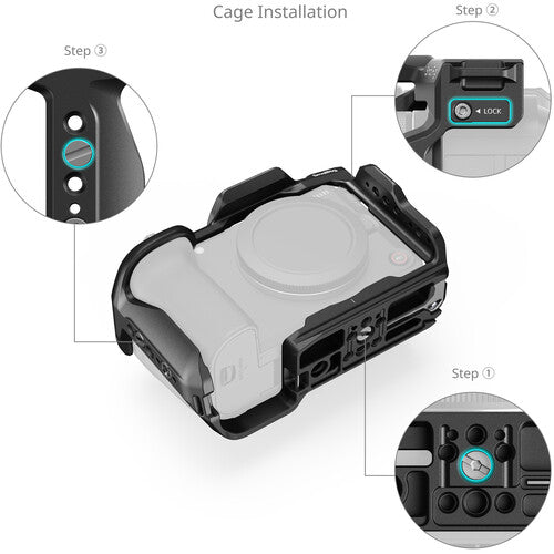 SmallRig HawkLock Quick Release Cage for Canon EOS R6 V 6372