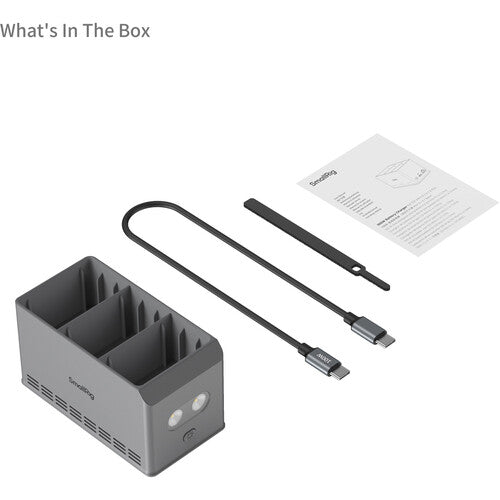 SmallRig 100W Battery Charger for DJI Mini 5 / 4 / 3 Pro 6502