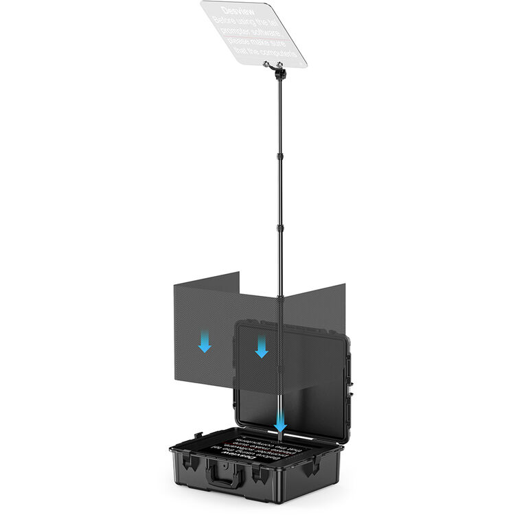 Desview TP300 Portable Conference Teleprompter with 19" Self-Reversing Monitor