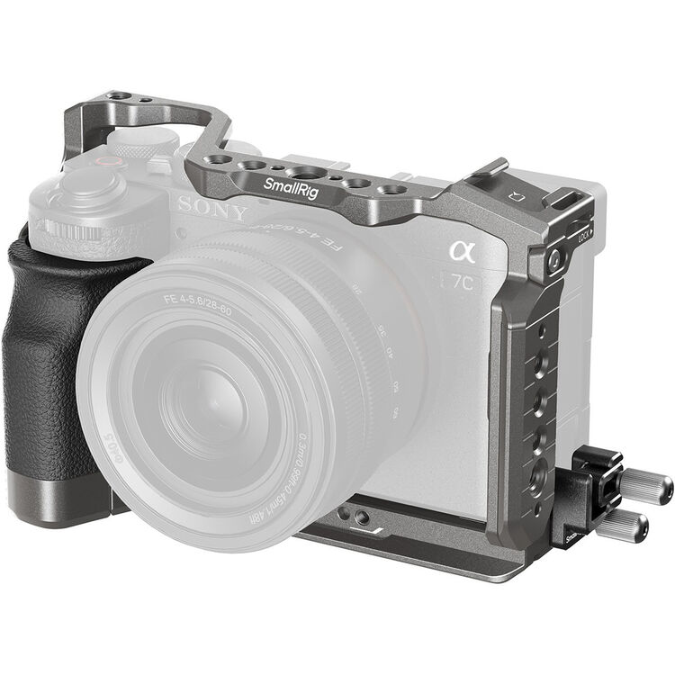 Smallrig HawkLock Quick Release Cage Kit with Silicone Handle for Sony Alpha 7C II / 7CR 5198