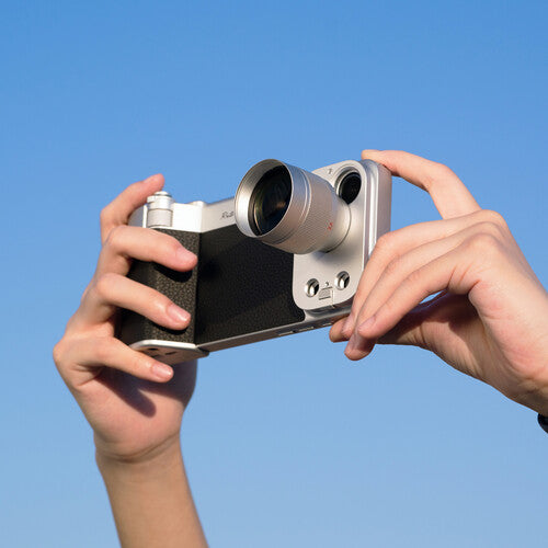 PGYTECH RetroVa 2X Telephoto Grip Kit (Graphite Black-iPhone 17/18 Pro Max) P-PG-156