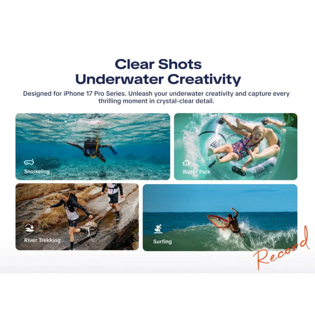 PGYTECH Waterproof Photography Case (iPhone 17 Pro-Midnight Black) P-PG-161