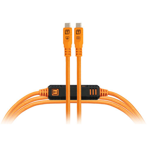 Tether Tools TetherPro Optima 10G USB-C, Straight to Straight Orange (4.6m) CUC15G2-ORG