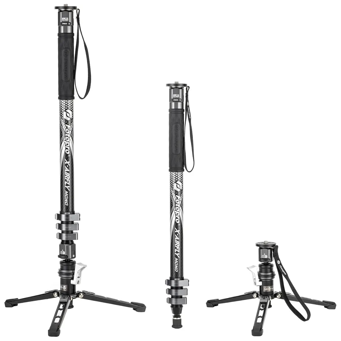 Fotopro X-Airfly Mono 3 in 1 Monopod - Gray