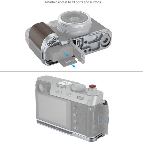 SmallRig 4804 Wooden L-Shape Grip for Fujifilm X100VI / X100V