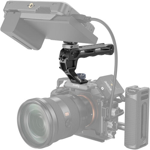 SmallRig Top Handle with Monitor Support Kit (Compatible with Cold Shoe) 5322