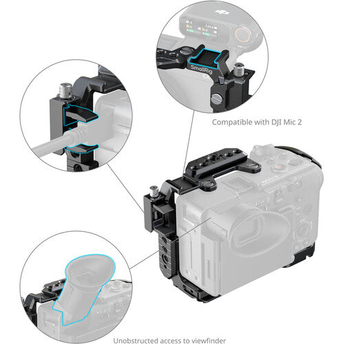 SmallRig 5589 Basic Cage Kit and Advanced Cage Kit with Battery Plate for Sony FX2