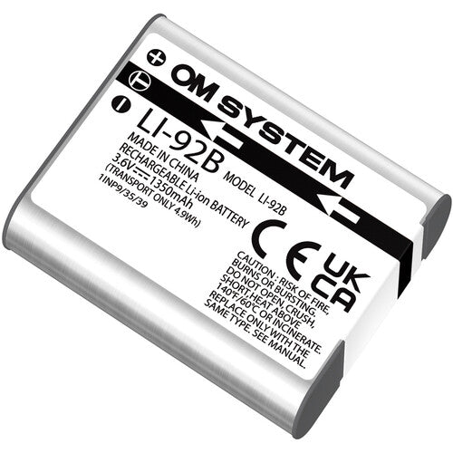 OM SYSTEM LI-92B Lithium Ion Rechargeable Battery