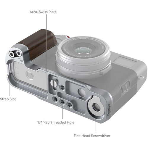 SmallRig 4804 Wooden L-Shape Grip for Fujifilm X100VI / X100V