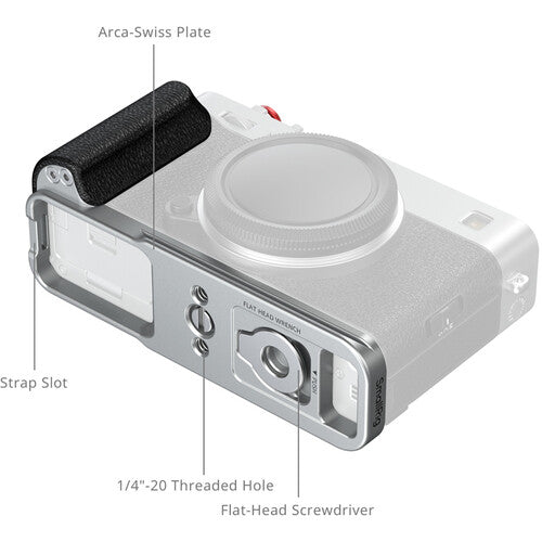 SmallRig 5447 L-Shaped Mount Plate with Silicone Handle for FUJIFILM X-E5