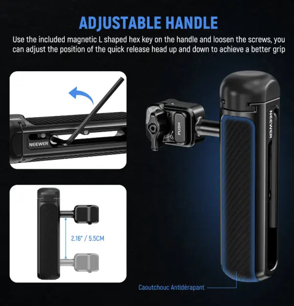 Neewer PA044 + PA045B QR Cage With handle Phone Cage Kit for iPhone 15 Pro Max