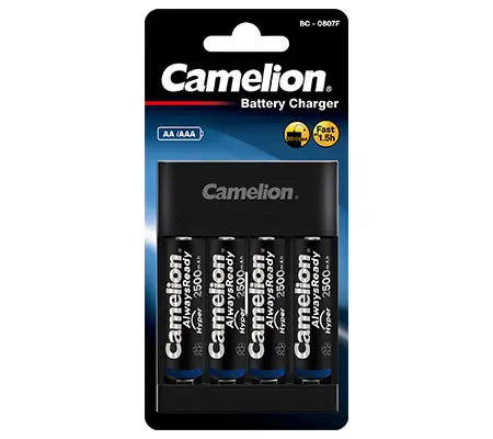 Camelion Pro Fast Charger +AA 2500Mah BP4