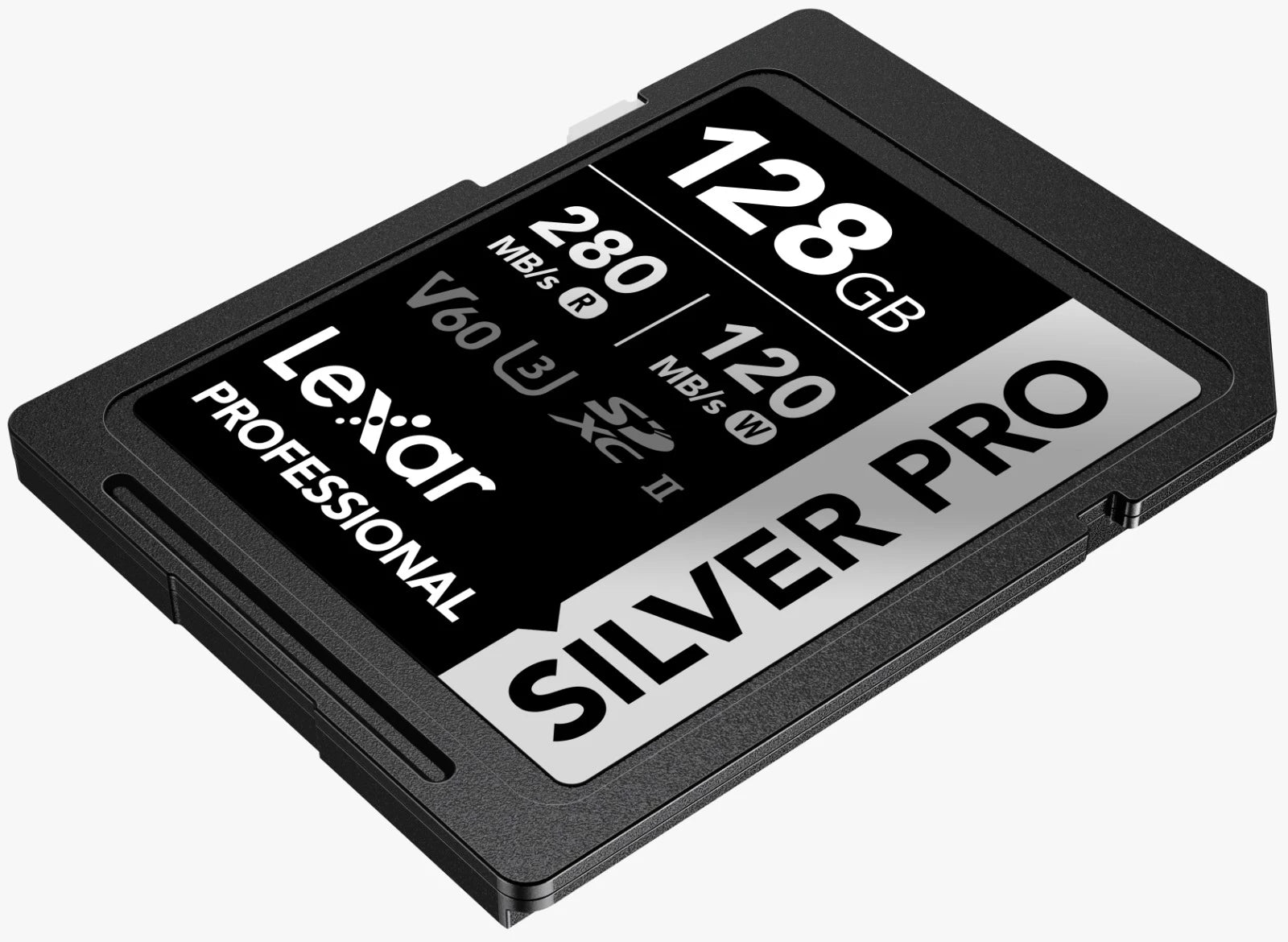 Lexar 128GB Professional SDXC SILVER PRO UHS-II Memory Card 280MB/s