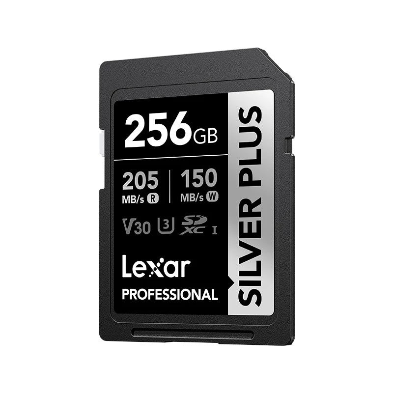 Lexar 256GB Professional SDXC SILVER PLUS UHS-I Memory Card 205MB/s