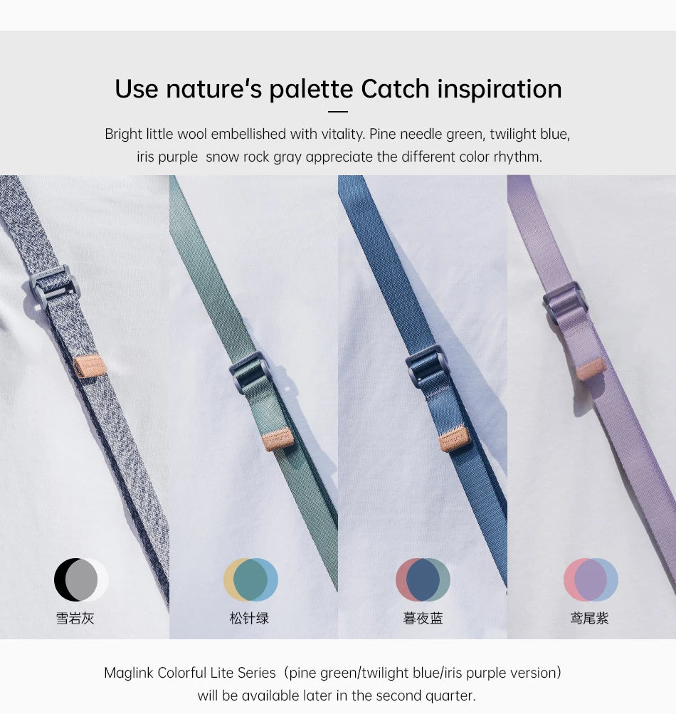 FALCAM Maglink Quick Magnetic Buckle Shoulder Strap Lite (Grey) 3143