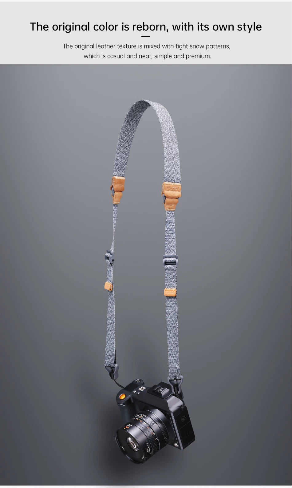 FALCAM Maglink Quick Magnetic Buckle Shoulder Strap Classic (Grey) 3144