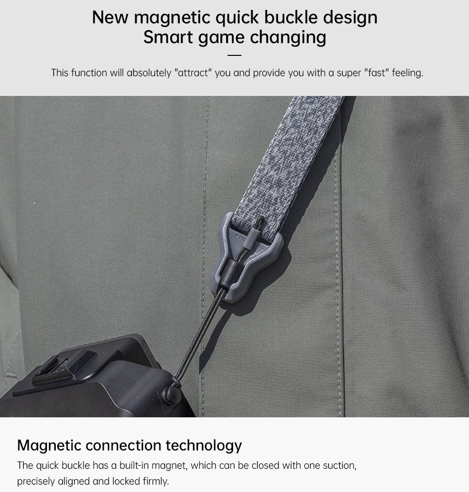 FALCAM Maglink Quick Magnetic Buckle Shoulder Strap Classic (Grey) 3144