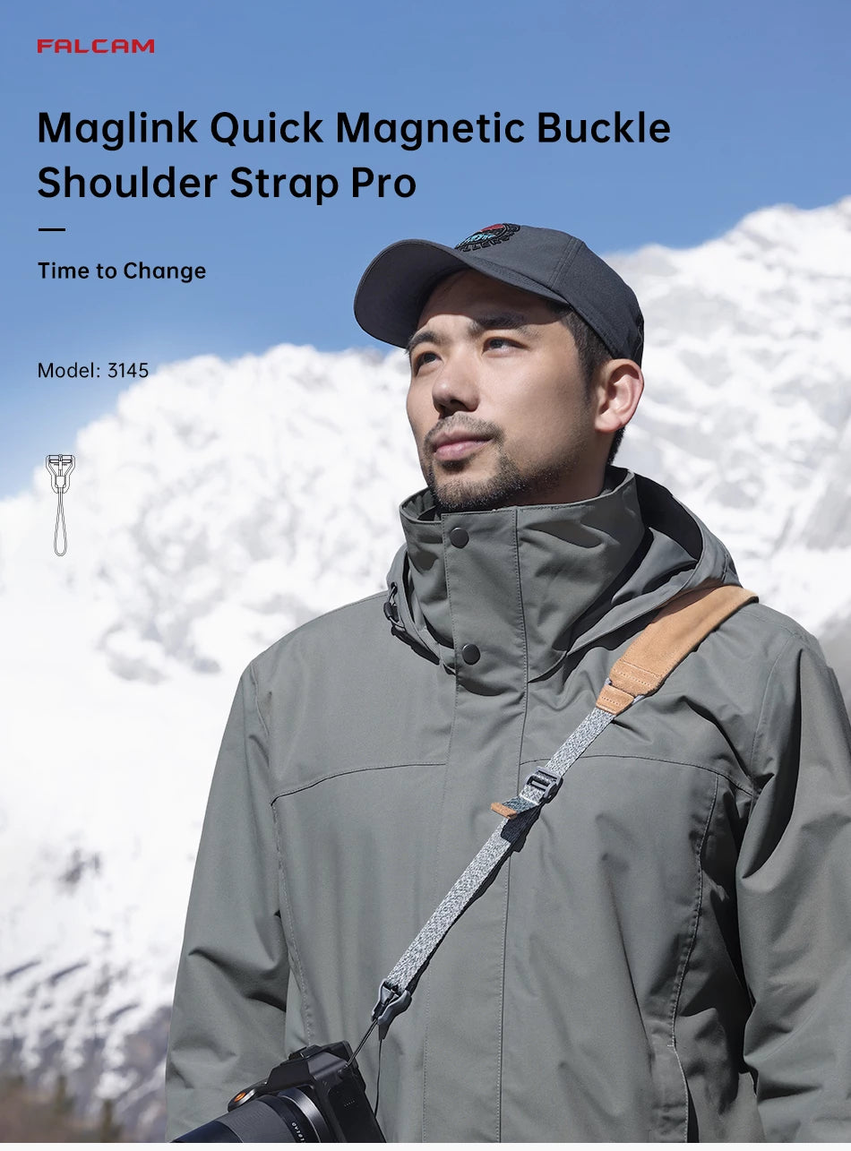 FALCAM Maglink Quick Magnetic Buckle Shoulder Strap Pro (Grey) 3145