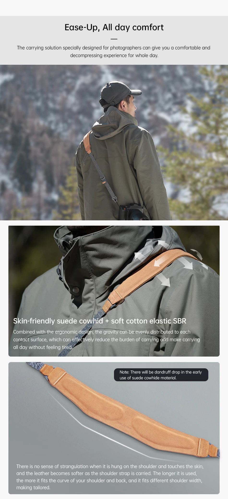 FALCAM Maglink Quick Magnetic Buckle Shoulder Strap Pro (Grey) 3145