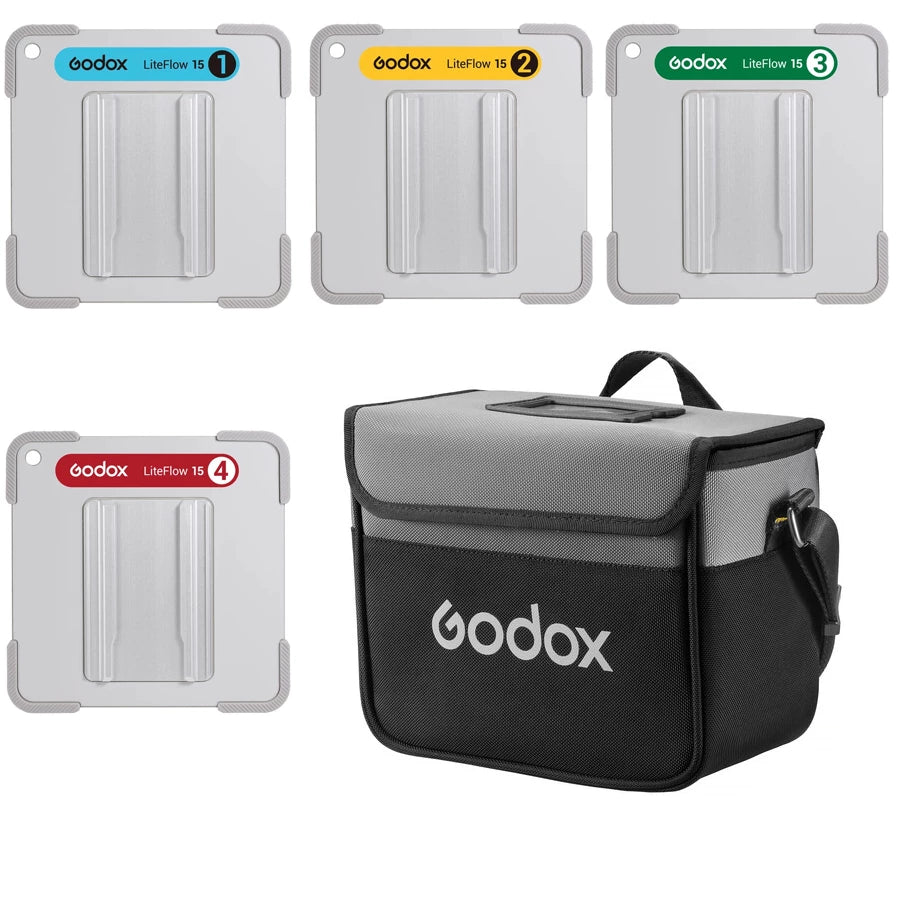 Godox Knowled Liteflow 15 Kit 4-Lightstream Reflector Kit (15x15cm) with Carrying Bag SC14