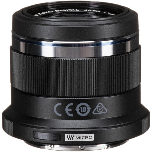 OM SYSTEM M.ZUIKO DIGITAL 45mm F1.8 Lens (Black)
