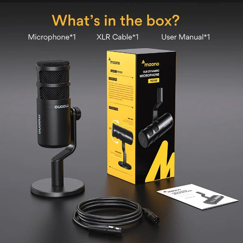 Maono PD100 Podcaster Dynamic XLR Microphone