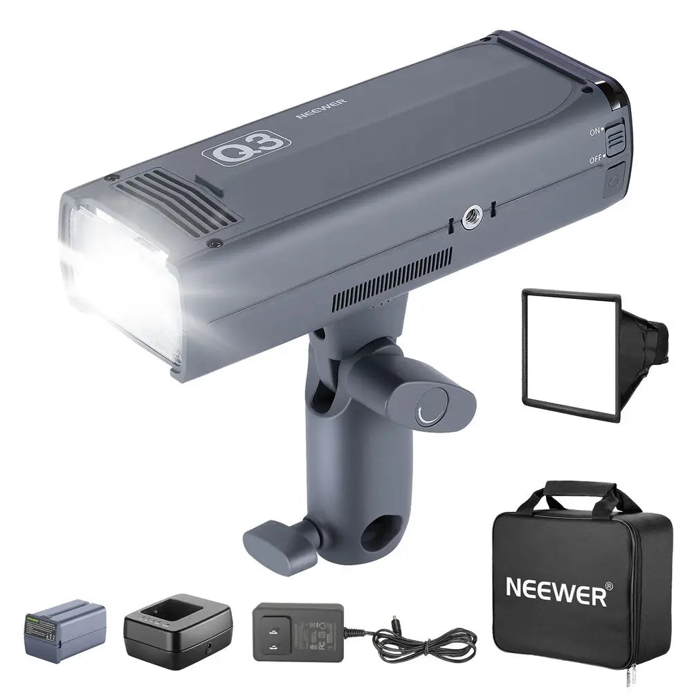 Neewer Q3 200Ws 2.4G TTL Flash Strobe Basic Kit Lighting With Diffuser