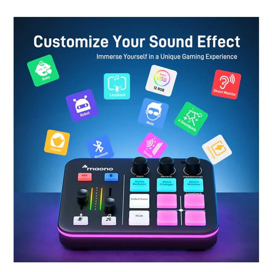 Maono G1 NEO Audio Mixer For Game Streamer