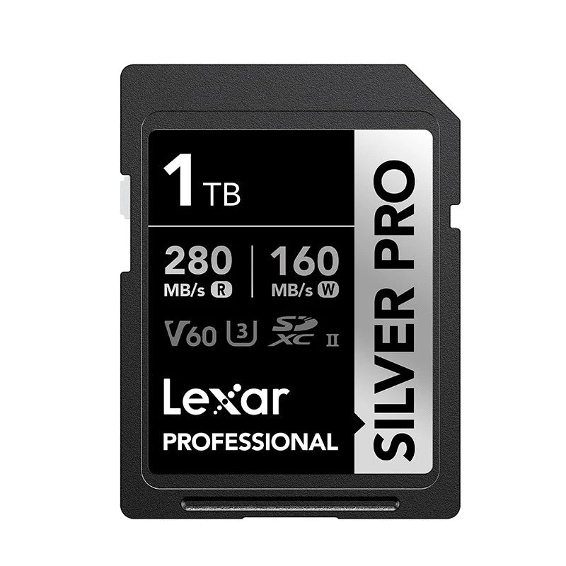 Lexar 1TB Professional SDXC SILVER PRO UHS-II Memory Card 280MB/s