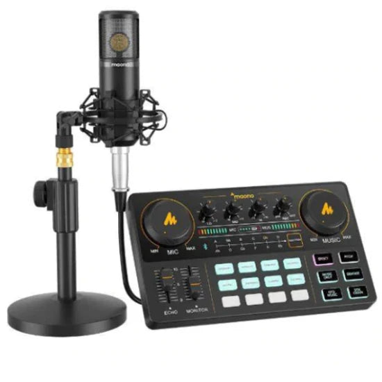 Maono Soundcard Kit AU-AM200-S4 All-In-One Podcast Production Studio
