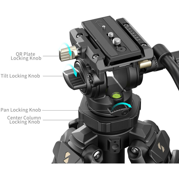 SmallRig Lightweight Video Carbon Fiber Tripod Kit AD-50 Pro 4420