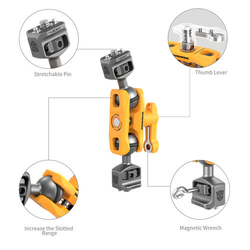 SmallRig Rosette Arm Support (11")(BumbleBee Edition) 5521