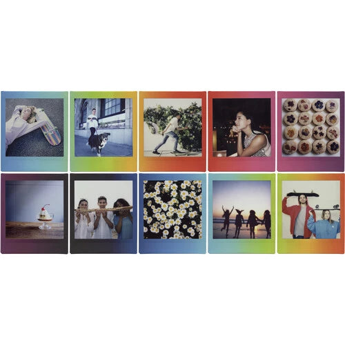 Fujifilm Instax Paper Square Rainbow 10 Sheet