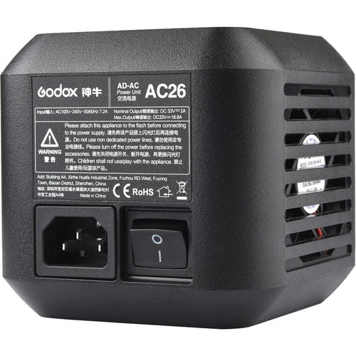Godox AC26 Adapter for AD600Pro/AD600Pro II Witstro Outdoor Flash