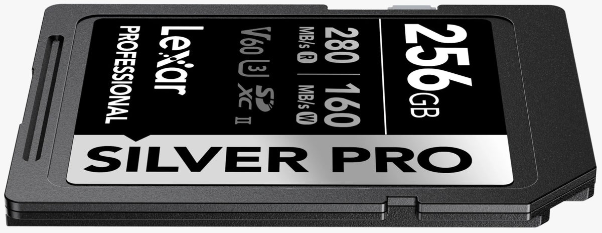 Lexar 256GB Professional SDXC SILVER PRO UHS-II Memory Card 280MB/s