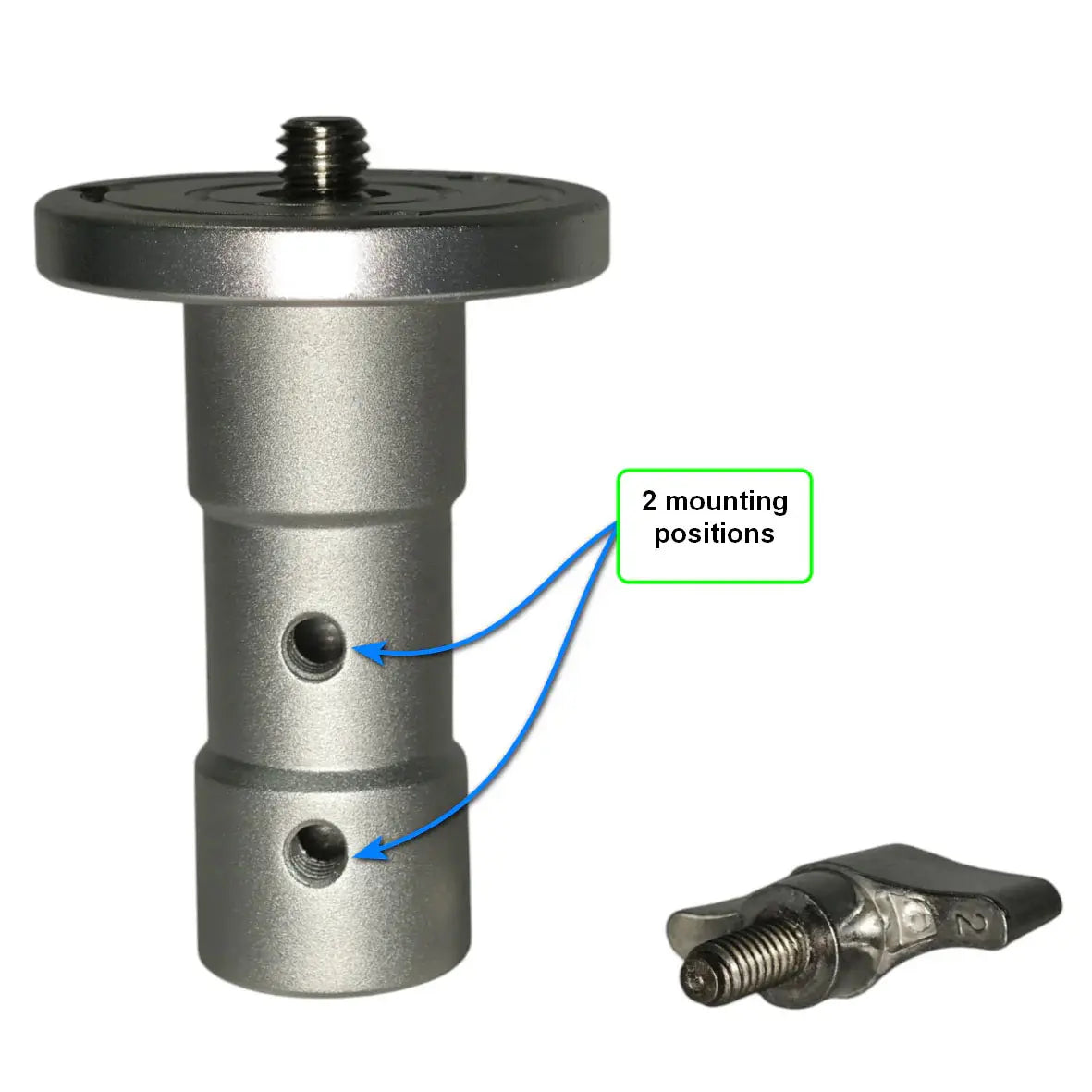 Meking Baby Header Adapter,3/8 Male Thread & 5/8 Receiver H-5670