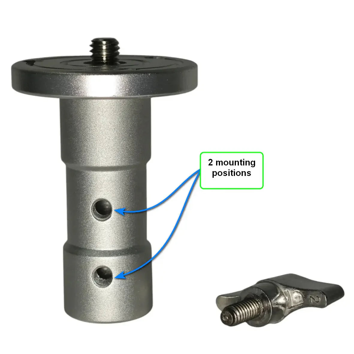 Meking Baby Header Adapter,3/8 Male Thread & 5/8 Receiver H-5670