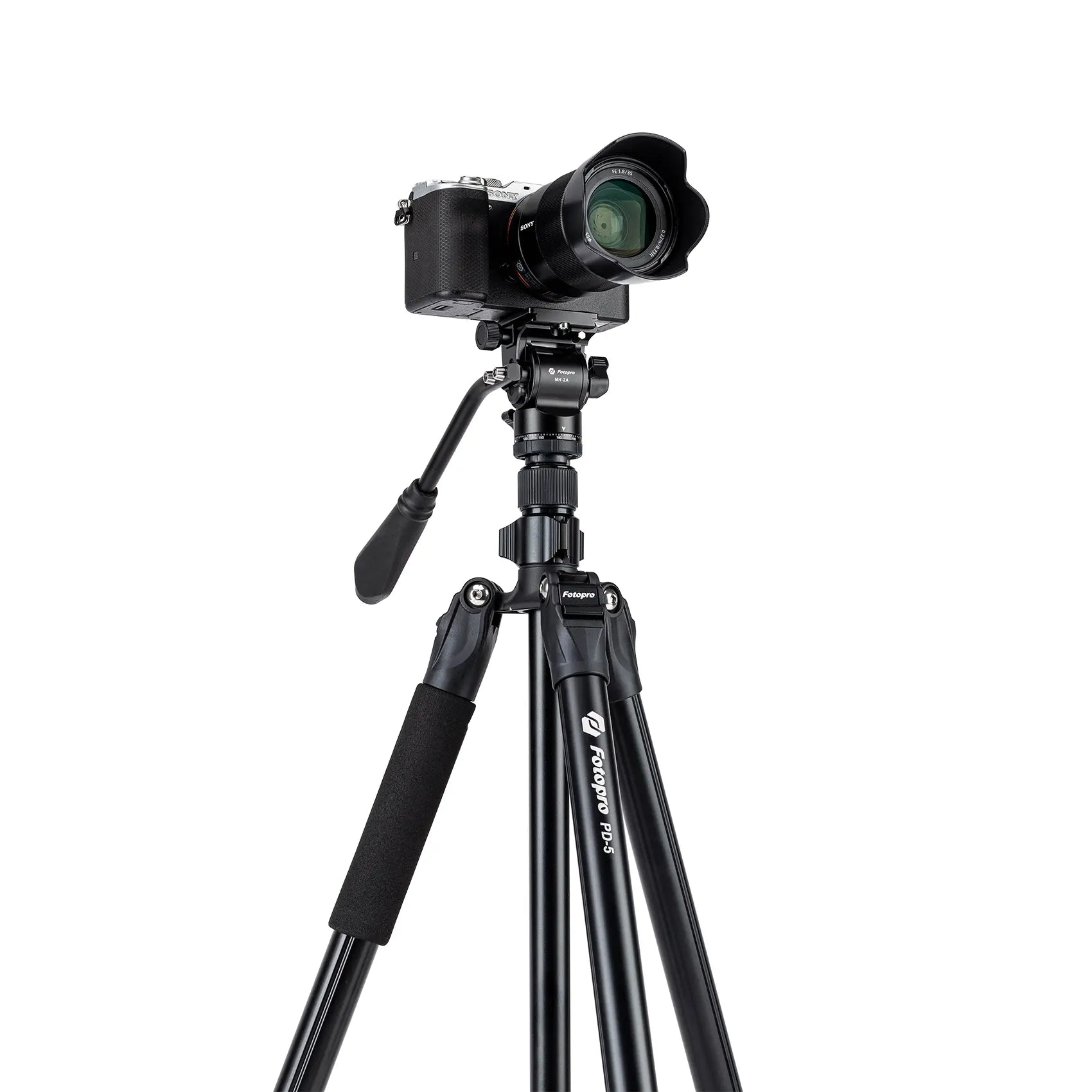 Fotopro Tripod PD-5+ + MH-2A Video Black