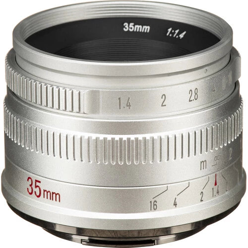 7Artisan 35mm F1.4 APS-C Sony E Silver