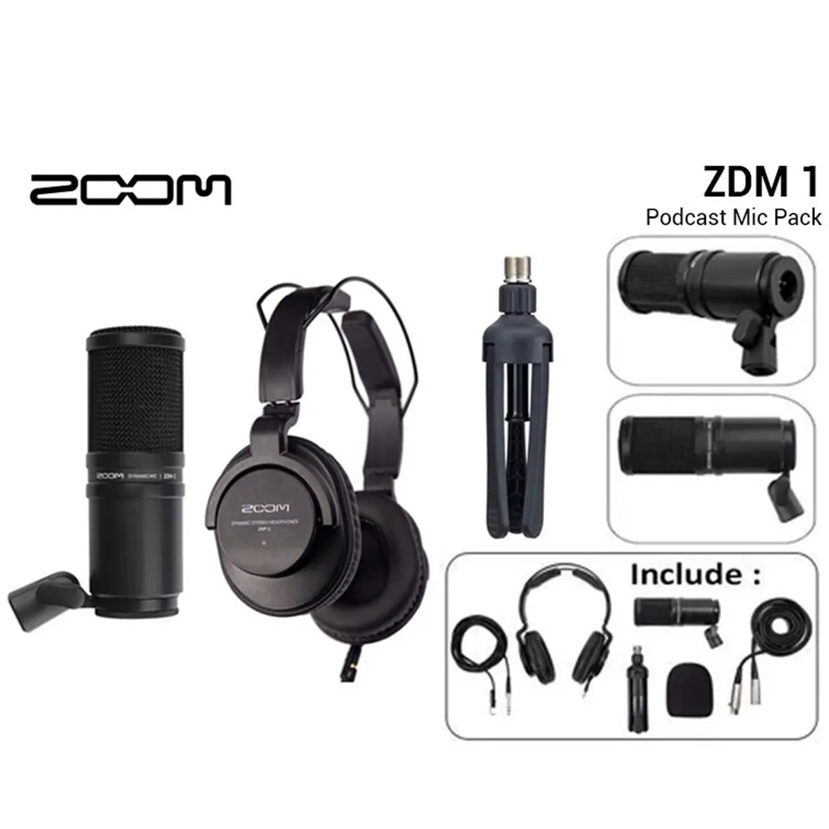 Zoom Podcast Mic Pack ZDM-1PMP