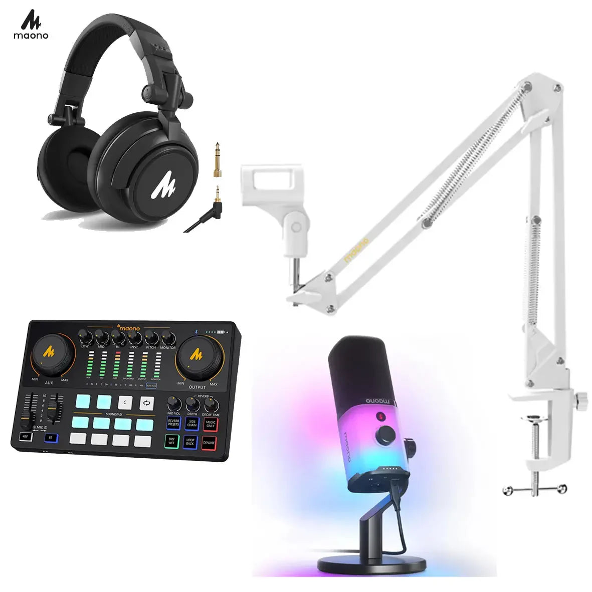 Maono Streamming Set 2 (Maono E2 + PD100X + MH601 + BA20)