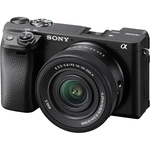 Sony Alpha a6400 Mirrorless Digital Camera with E PZ 16-50mm f3.5-5.6 OSS II Lens (Black)