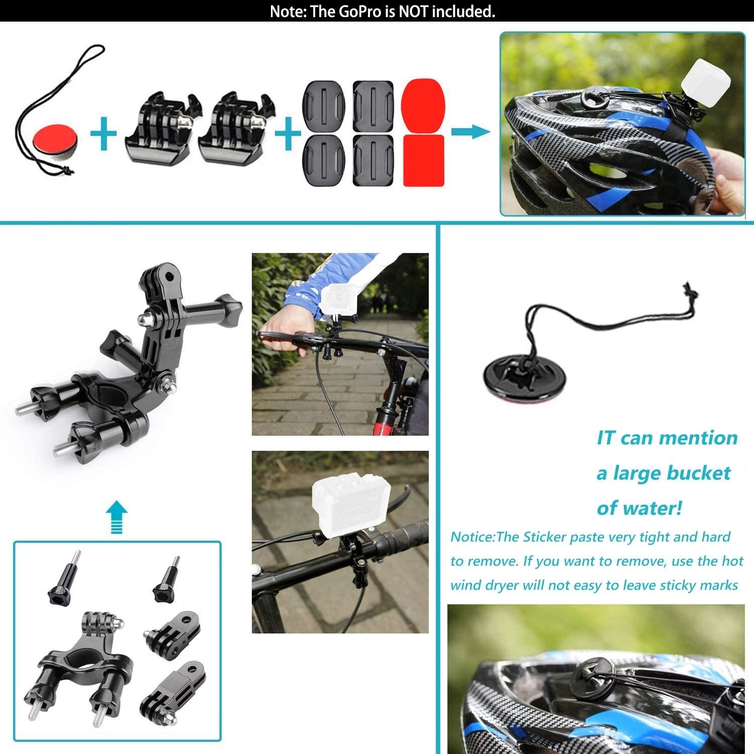 Avangarde 50 in 1 Action Camera Accessory Kit Compatible with GoPro, Insta360 DJI Osmo