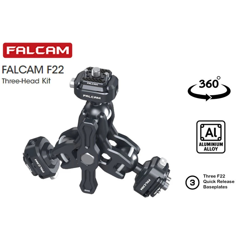 Falcam F22 Three-head Quick Release Monitor Mount Kit 2561