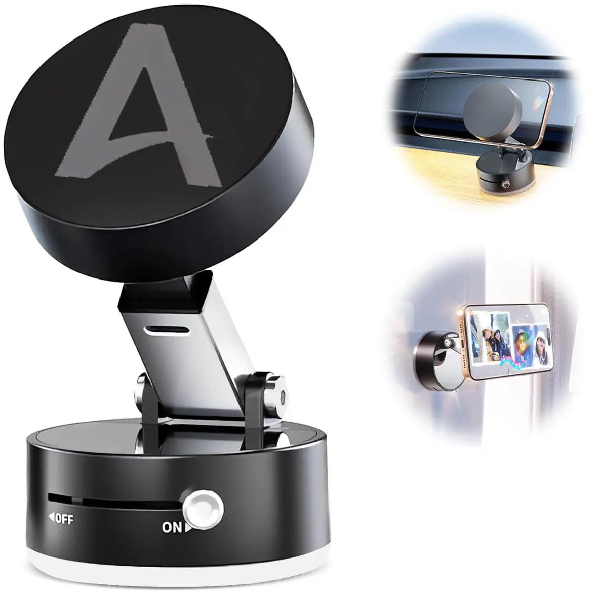 Avangarde Premium Foldable Magsafe Car Phone Holder AM-01 (Black)