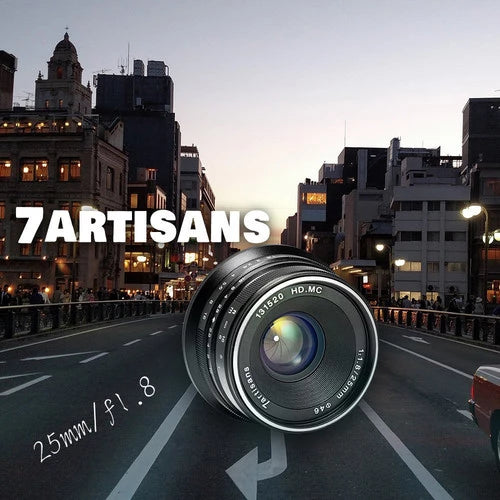 7Artisan 25mm F1.8 Sony E Mount (Black)