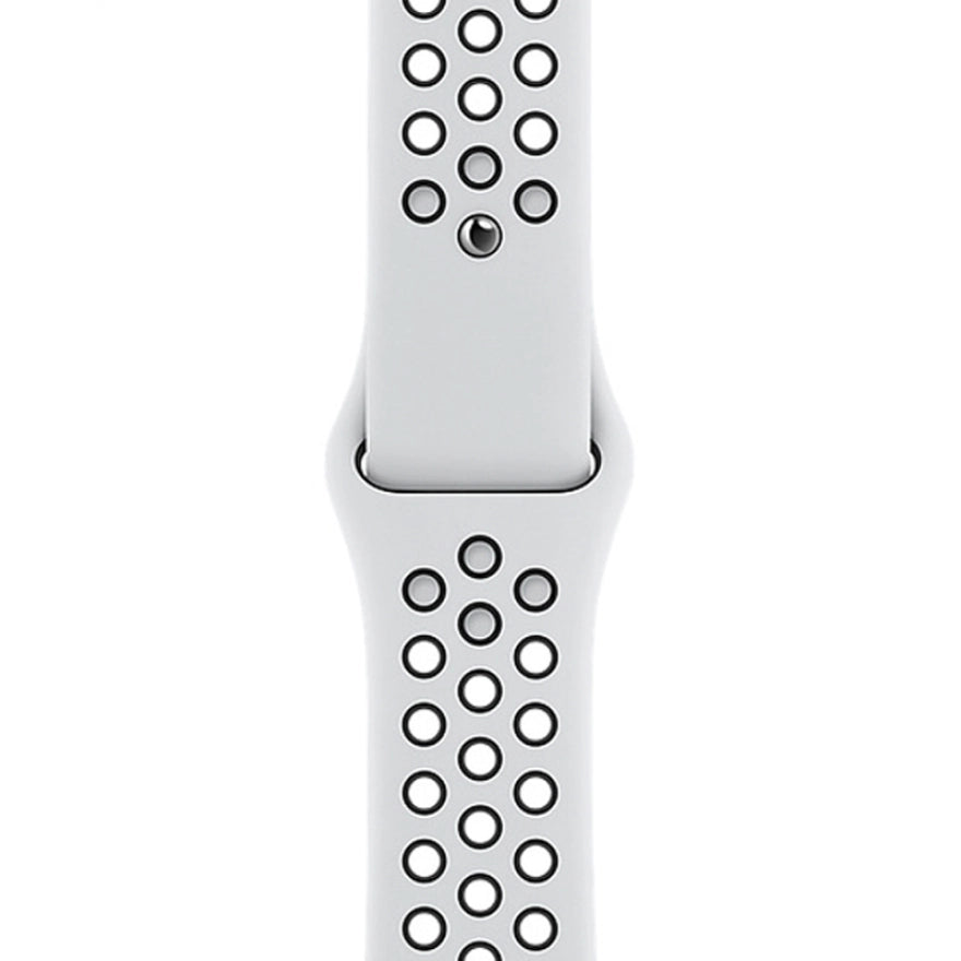 Apple Apple Watch Nike SE GPS 44mm Silver Aluminium Case with Pure Platinum/Black Nike Sport Band Regular - MYYH2ID/A