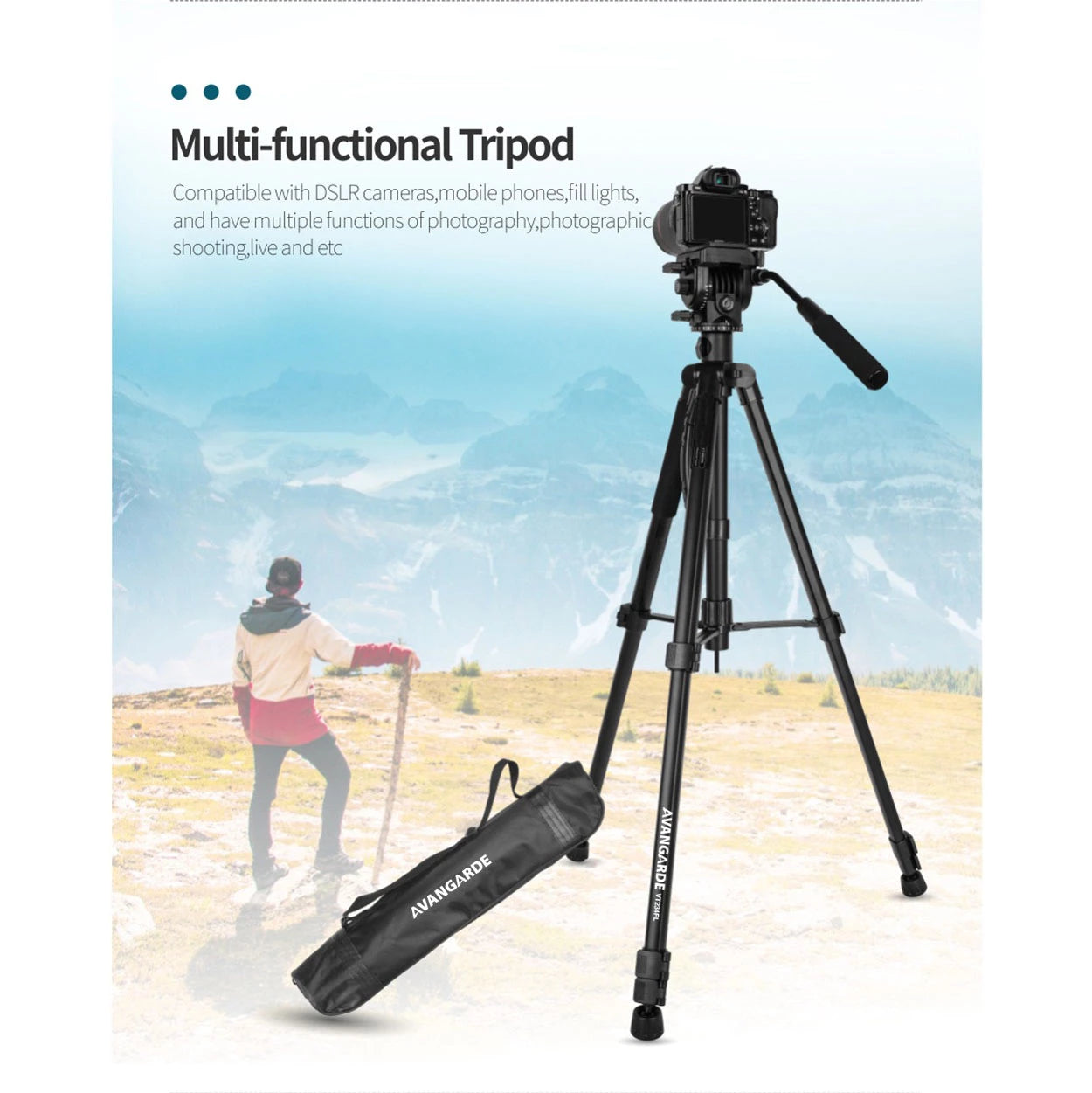 Avangarde VT234FL Professional Video Tripod