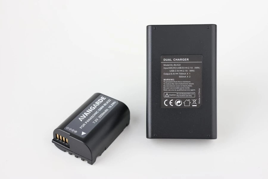 Avangarde Charger Kit DMW-BLK22 Battery 2pcs + Charger