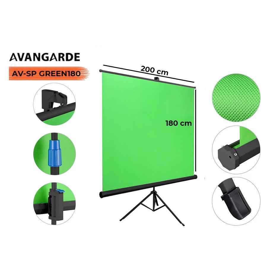 Avangarde AV-SP Green180 Stand Portable Green Screen 180x200cm